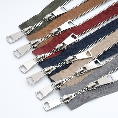 2 Way Open End Normal Teeth Metal ZippersUntuk Jaket Kulit
