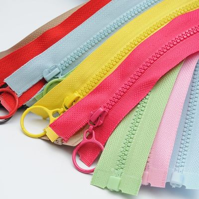 # 5 Resin Zipper Dengan Gigi Berwarna Untuk Pakaian In Pink