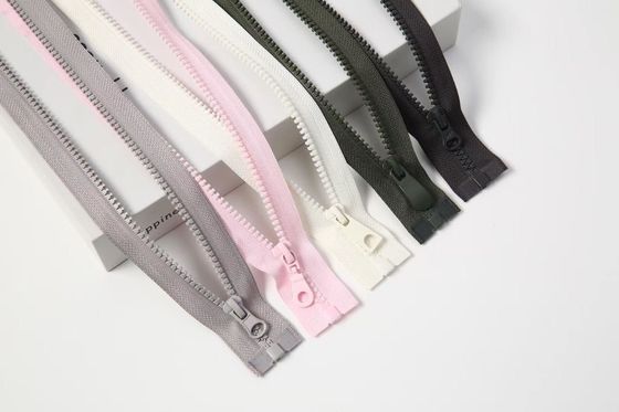 Pakaian Banyak Menggunakan Resin #5 Ritsleting Plastik Hitam Pink Grey