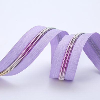 #5 Nylon Zipper Rainbow Teeth Untuk Pakaian Suburban Wear Formal Dress