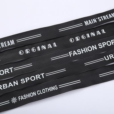 Auto-Lock Nylon Zipper Dengan Sport Cetak Untuk Pakaian Sepatu Tas Waterproof