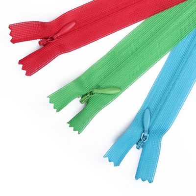 Nylon renda Invisible Zipper berwarna titik lempar bantal bantal Plastik Zippers