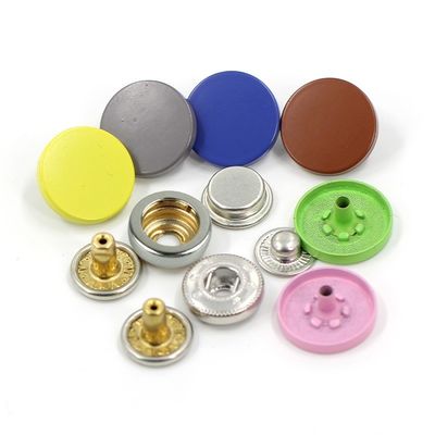 Aksesoris Dekoratif Round Press Zinc Alloy Custom Metal Snap Button Untuk Pakaian