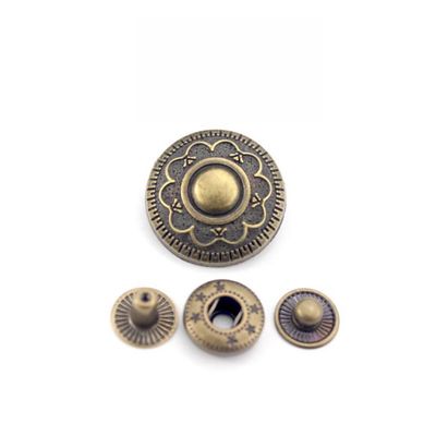 Custom Embossed Metal Snap Button Dengan Logo Untuk Pakaian Pakaian