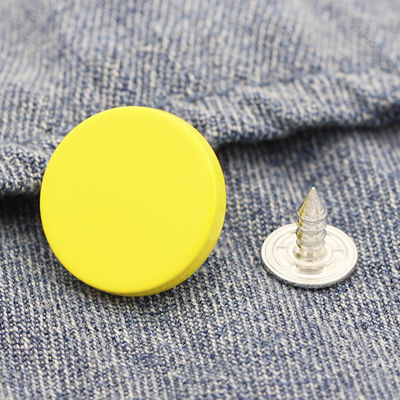 Fancy Zinc Alloy Round Sewing Button Logam Kunci Kunci Kunci Kunci Untuk Pakaian Dekoratif