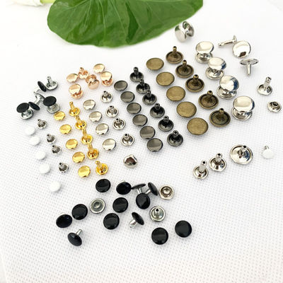 Glitter Silver Rivet Metal Rivet Snap Button Untuk Dekorasi