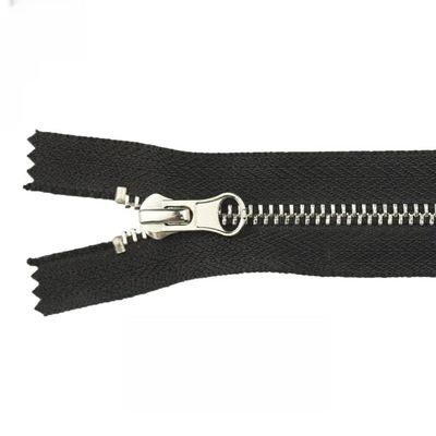 # 5 gigi normal, 20cm Perak Logam Tutup End Gigi Zippers DALH slider