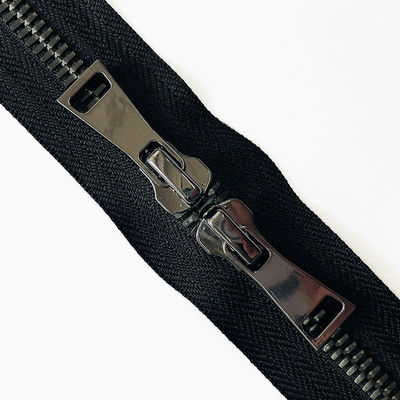 Menjahit Aksesoris Buka End Dua Cara Tipe 3# 5# 8# Tape Custom Warna Tarik Kuningan Ritsleting untuk Kain