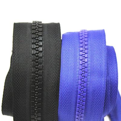 Plastic Zipper Custom 3# 5# Open End Double Open End Close End Long Chain Grosir Pabrik Plastic Zippers