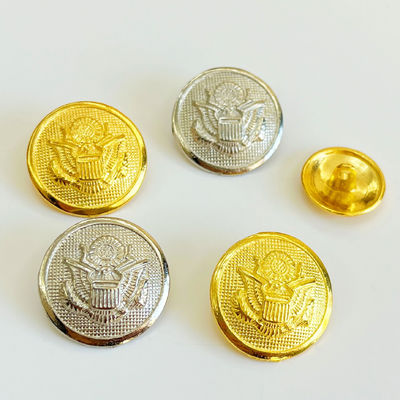 Tombol Bulat Kuningan Logam Custom Broded Dengan Plating Finish Snap Button