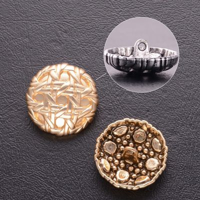 Custom Sewing Dome Retro Seragam Setelan Tombol Shank Metal Button Untuk Pakaian