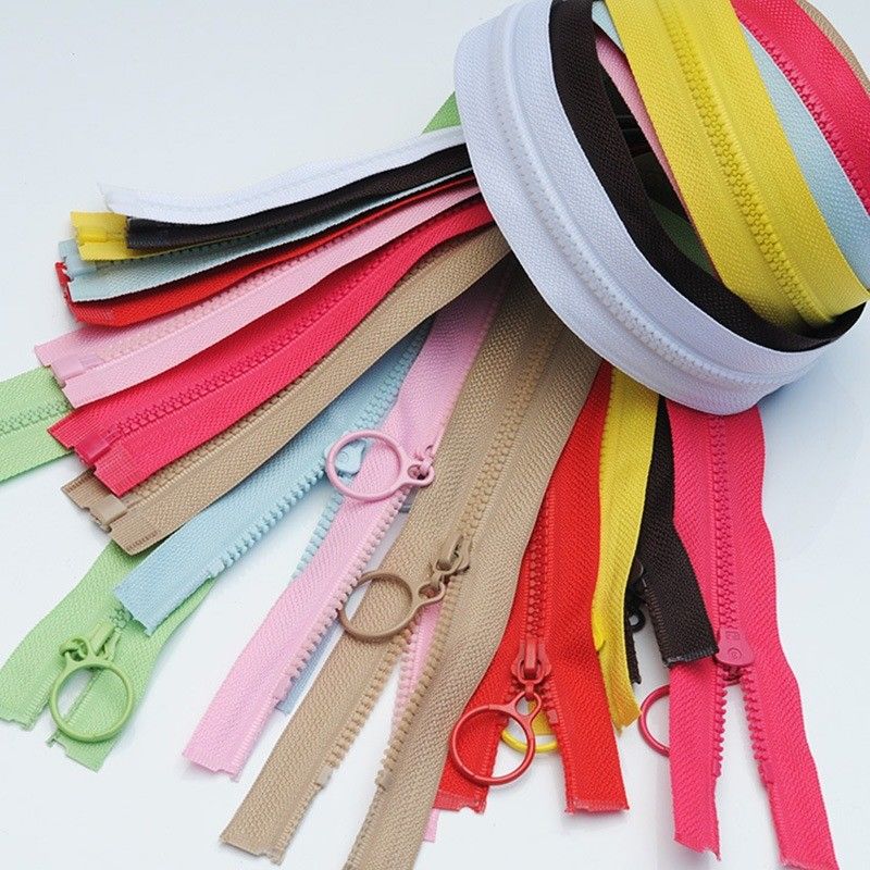 # 5 Resin Zipper Dengan Gigi Berwarna Untuk Pakaian In Pink