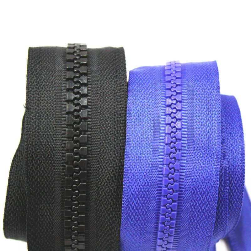 Plastic Zipper Custom 3# 5# Open End Double Open End Close End Long Chain Grosir Pabrik Plastic Zippers